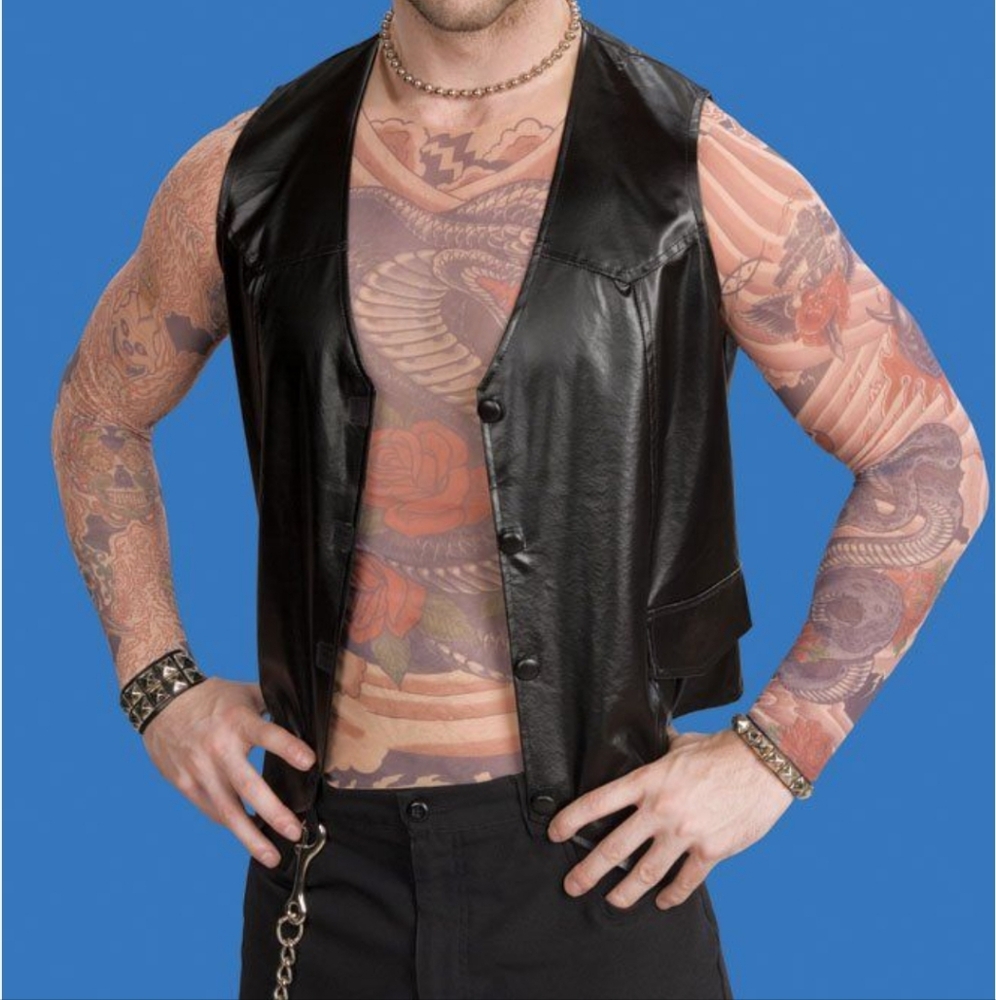 Miami Ink Black Vest + Comes With Additional Accessories